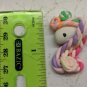 Polymer Clay Unicorn Flatback Head *CHOOSE ONE* Twisted Pastel Hair 1.5" Tall