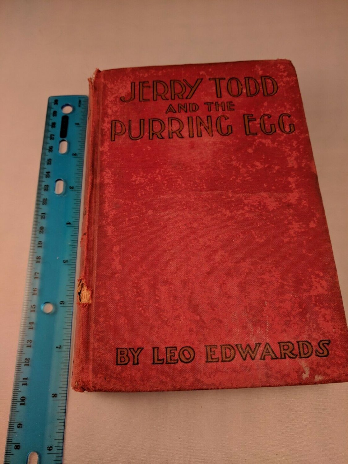 Jerry Todd & the Purring Egg by Leo Edwards Grosset & Dunlap HC *WORN*