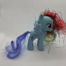 My Little Pony FiM Rainbow Dash Crystal Empire Blue Tinsel 3" Brushable