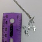 UNICORN Pony Geometric Necklace Pendant Small 1.25" Costume Jewelry