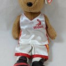 Ty Beanie Baby SHAQBEAR SHAQ Shaquille O'Neal Bear Plush Basketball IMPERFECT