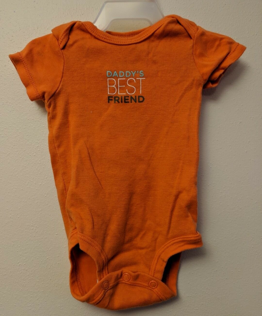 Carter's Orange Daddy's Best Friend Bodysuit Creeper Size 3 Mos Boy