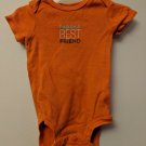 Carter's Orange Daddy's Best Friend Bodysuit Creeper Size 3 Mos Boy