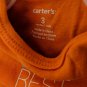 Carter's Orange Daddy's Best Friend Bodysuit Creeper Size 3 Mos Boy