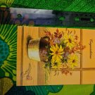 GJC Fall Treasures Unused Vintage Card Congratulations Flowers in Jug
