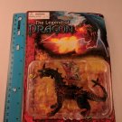 The Legend of Dragon Red/Black Fire Breathing Dragon 4"x3" Plastic Toy