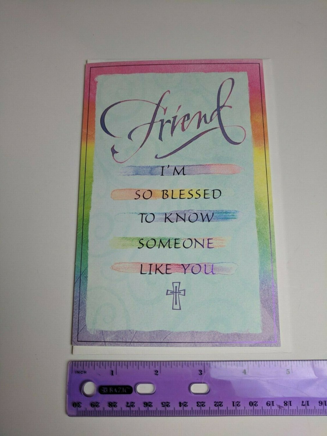 American Greetings Tender Thoughts Note Card Friend So Blessed to Know You