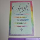 American Greetings Tender Thoughts Note Card Friend So Blessed to Know You