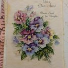 Hallmark Happy Birthday Aunt Vellum Pansies Card - Signed Annie