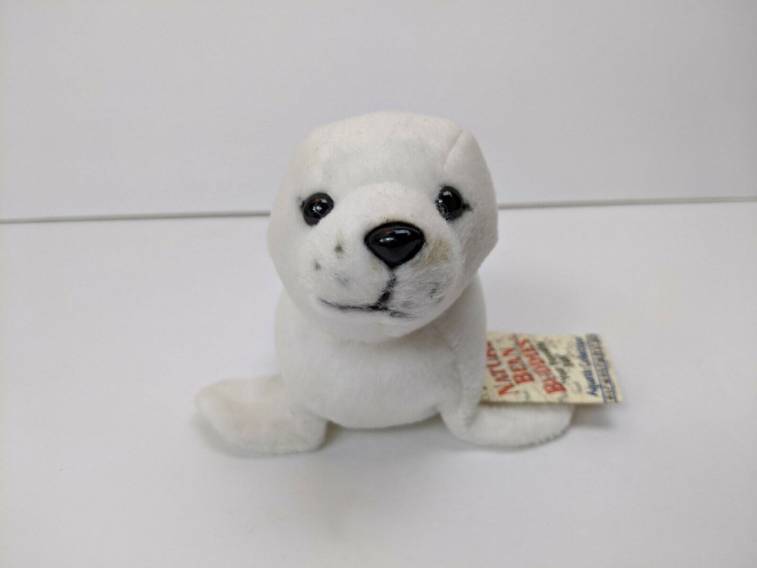 White Seal Beanie by K&M Int Wild Republic 8" Plush Stuffed Animal Toy