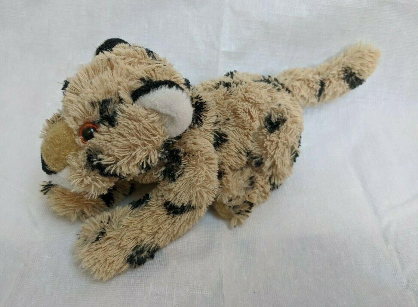 Wild Republic K&M Int Leopard Beanie Plush Stuffed Animal 7" Body Length