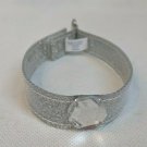 Build A Bear Workshop Silver Glitter w/ Rhinestone Dog Collar 10" Long
