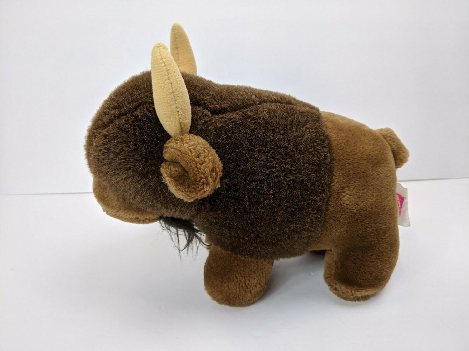 Dakin Buffalo Bison Brown Plush Stuffed Animal VTG 11" Long