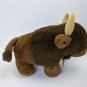 Dakin Buffalo Bison Brown Plush Stuffed Animal VTG 11" Long