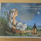AFRP Excl Collection Shepherd Boy, Lantern Christmas Holiday Card Unused Vintage
