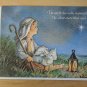 AFRP Excl Collection Shepherd Boy, Lantern Christmas Holiday Card Unused Vintage