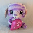 Yoohoo & Friends Lil Sis Purple Striped Tiger Cat Stuffed Plush 6" NO SOUND