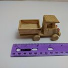 3.5" Long Unfinished Wood Truck - Missing Back Axle/Wheels