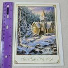 Marianist Mission Christmas Card Unused Silent Night Church in Snow Catholic