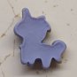 Unicorn Craft Piece One (1) Flatback Embellishment Purple/Yellow 2cm Tall