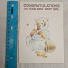 Country Moments Expressions Greeting Card Sharing God's Love Teddy Bear New Baby