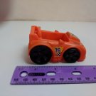 Orange Plastic Race Car Toddler Toy 3" Long