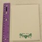 B Kane 1990 Blank Note Card Unused Vintage - Quilted Fabric Kite, Ribbons
