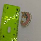 Unicorn Pony Metal Enamel Brooch Pin Wearing Sunglasses Inside Donut