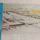 Famous Artists Studio Holidays & New Year Card James Cox Snowy Landscape Train
