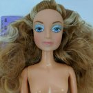 12" Fashion Doll Curly Hair Metallic Aqua Eyeshadow Nude for Redress