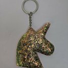 Unicorn Pony Head Foil Shimmer/Pink Flat Soft Keychain Decoration