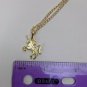 Mini 20mm Rearing Unicorn Pony Gold Color Necklace Pendant Costume Jewelry