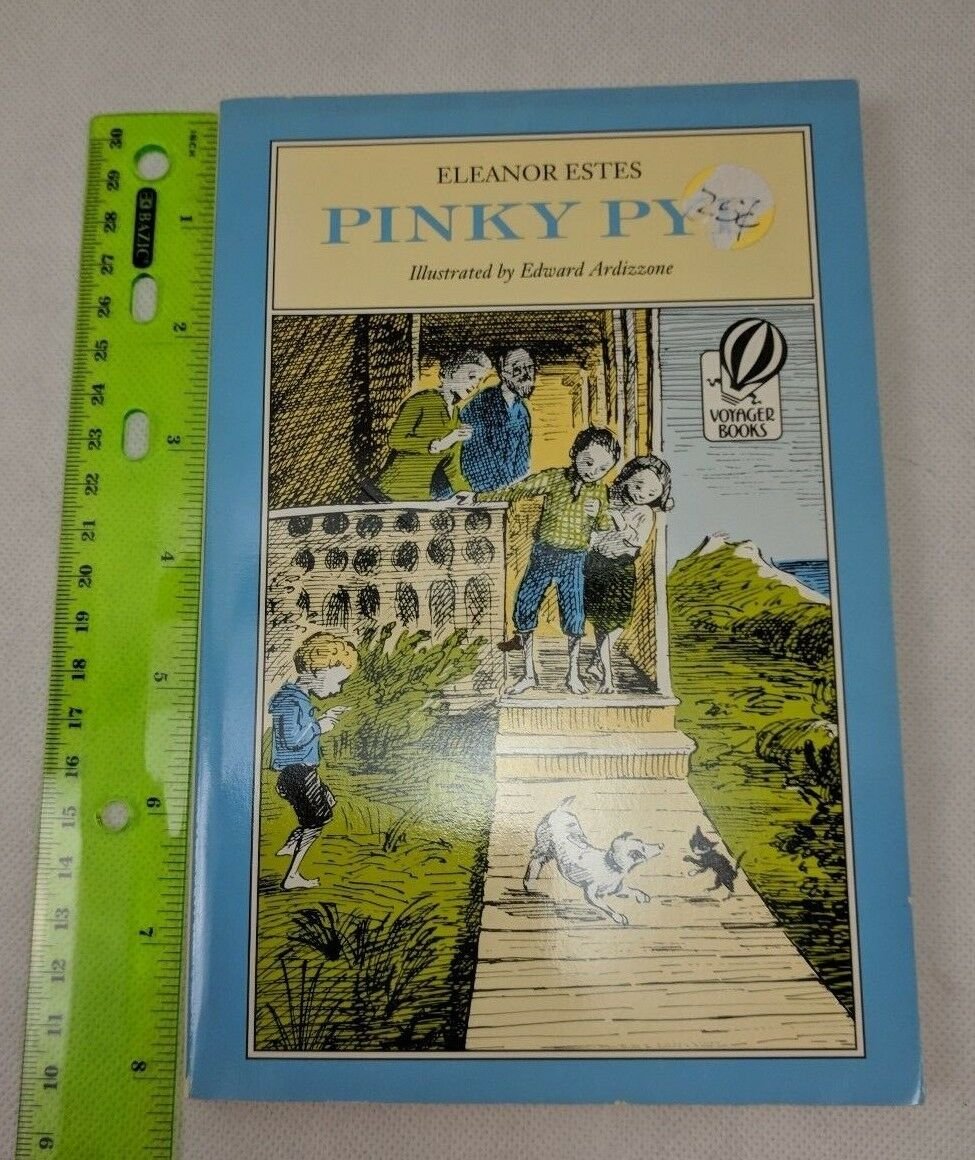 Pinky Pye Pet Cat Chapter Book by Eleanor Estes Rare Voyager Books Edition PB
