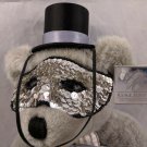 Galerie au Chocolat 1999/2000 New Year's Masquerade Bear Silver w/ Sequin Mask