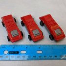 2014 General Mills GMI Mega Bloks Red Car Lot of 3 No Stickers