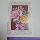 Olympia Sales Inc Happy Anniversary Greeting Card Rose Bouquet Lace Border