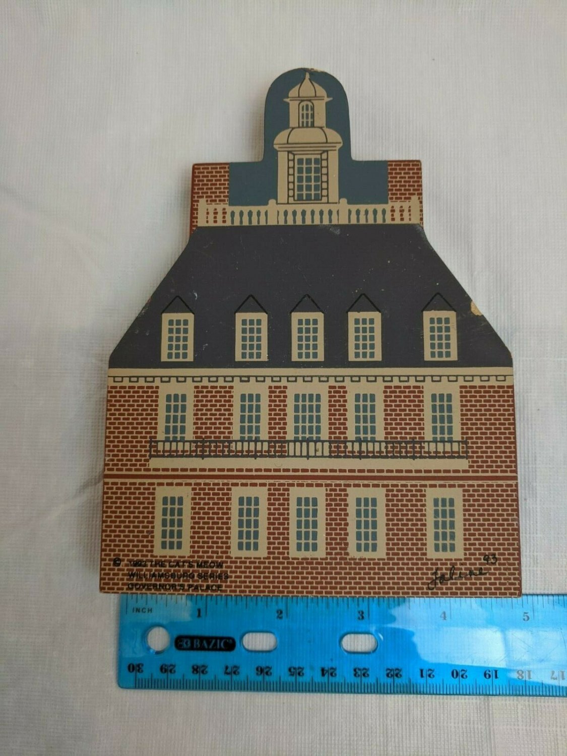 Faline The Cat's Meow Williamsburg Series Governor's Palace Wood Cut-out