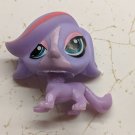 Purple Puppy Dog Plastic Toy Doll Figurine 2" Tall