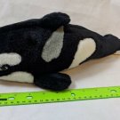 K&M Int Wild Republic Whale Plush 14" Black & Gray Stuffed Animal Toy 1992