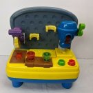 Toddler Toy Work Bench Lights & Sound 12" Tall Works, need cleaning, incomplete