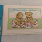 Hallmark Card Teddy Bear Picnic Heart Cake Happy Valentine's Day