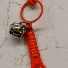 Kids Plastic Jewelry Charm Red Tennis Racket & Bell 4.5cm Long