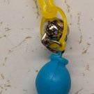 Kids Plastic Jewelry Charm Aqua Baby Pacifier & Bell 4.5cm Long