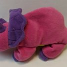 Dinosaur Triceratops 8" Beanie Plush Stuffed Animal Pink/Purple/Yellow