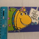 Hallmark VTG Party Invitation Brightly-colored Fish Catch This Party!