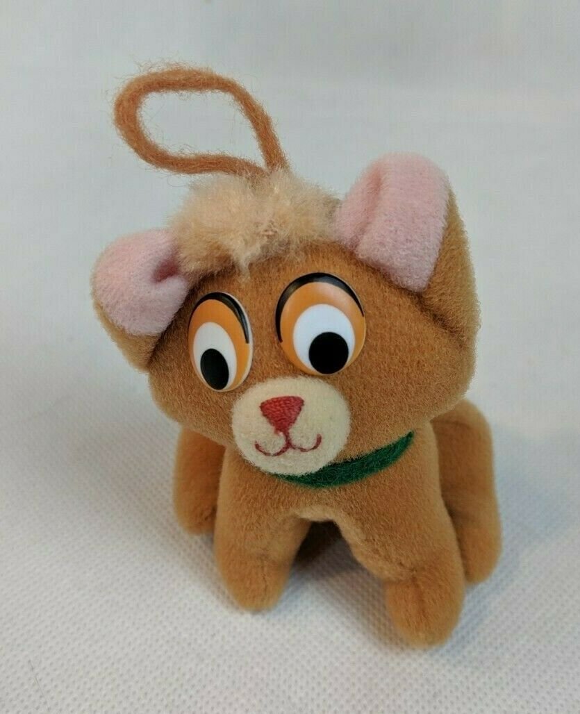 Disney Oliver & Co Cat Plush Stuffed Animal Ornament 3.5" Tall 1988