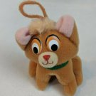 Disney Oliver & Co Cat Plush Stuffed Animal Ornament 3.5" Tall 1988