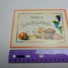 Heartland Classic Cross Stitch Rustic Greeting Card Happy Thanksgiving