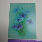 Heartland Classic Springtime Greeting Card On Your Birthday Blue Flowers