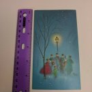 Norcross Christmas Holiday Card Vintage *USED* Carolers by Street Lamp